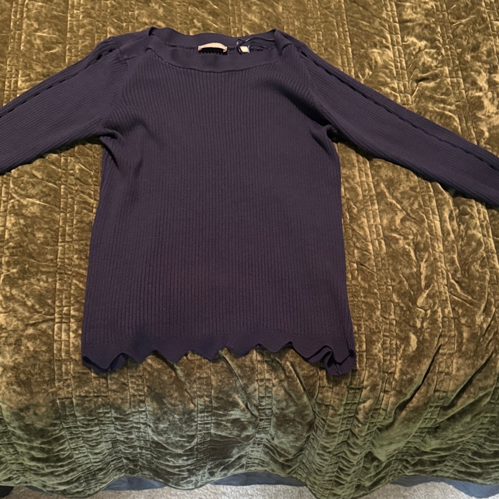 Elegant Navy Blue Women's sweater